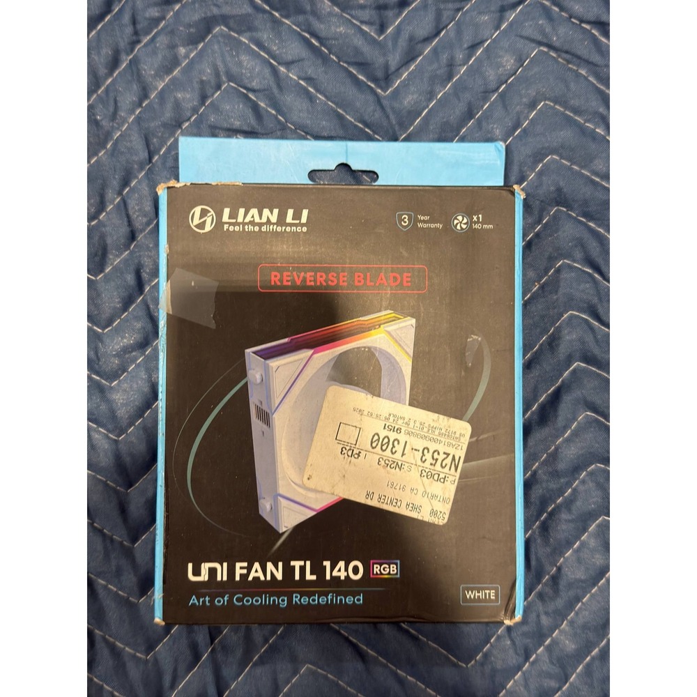 Lian Li UNI FAN TL 140 RGB Reverse Blade White 140mm Case Fan 14RTL1W